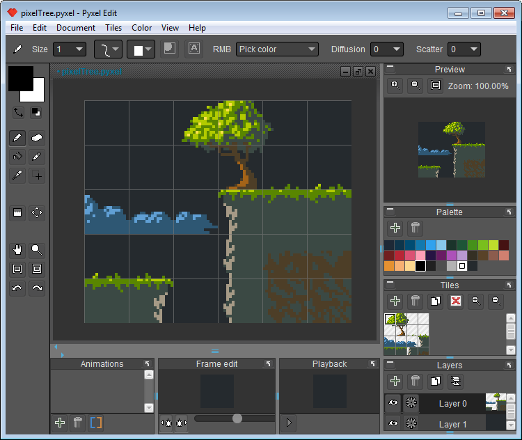 pyxel edit move selection